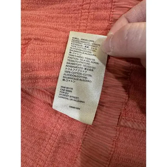 Anthropologie Coral Orange Joyce Quilted Textured Moto Full Zip Jacket- Size XS - Picture 9 of 9